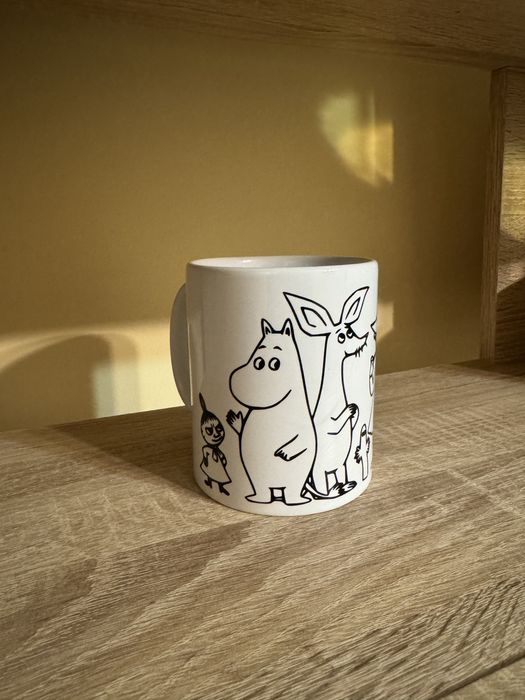 Kubek ceramiczny z motywem z bajki Muminki nowy 330 ml