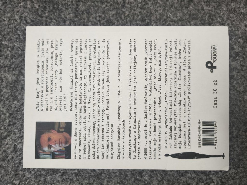 Książka "Mały kraj" Zbigniew Barański
