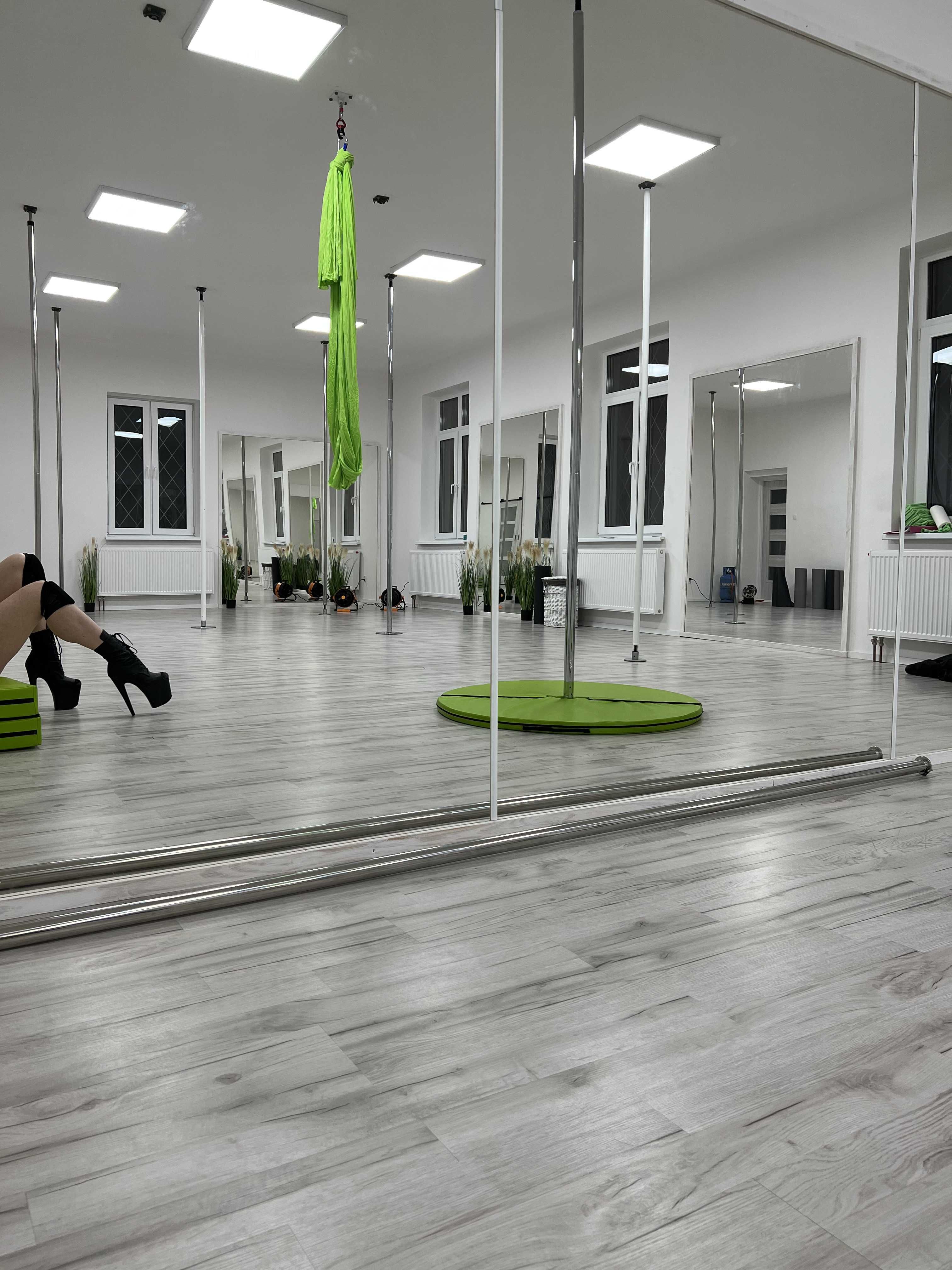 Rura pole dance obrotowo statyczna, chromowana, wysyłka od razu