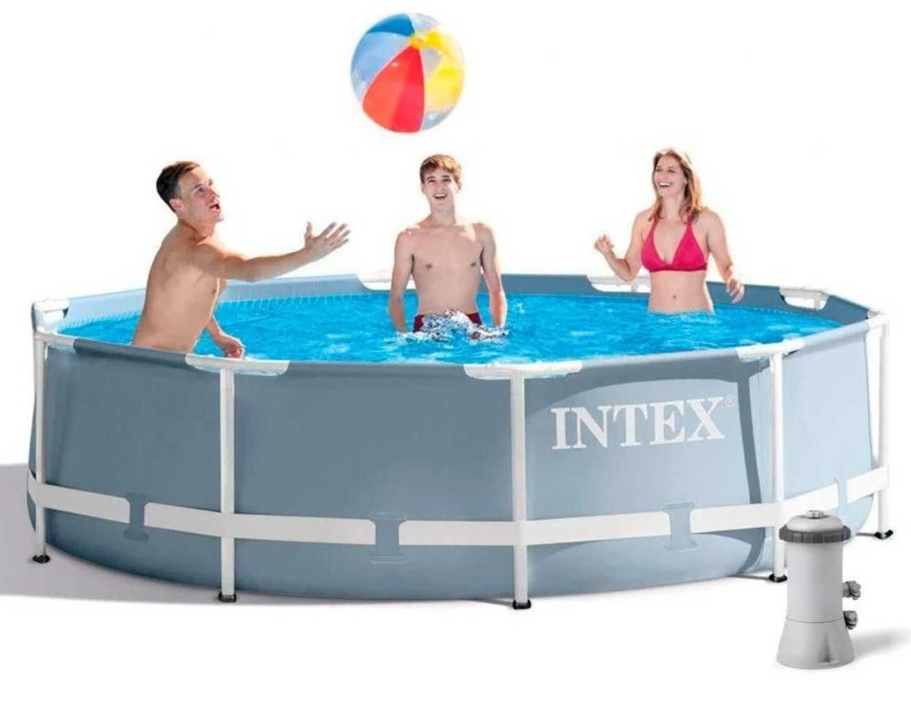 Наливний басейн інтекс 305*76 см із фільтр-насосом Бассейны Intex