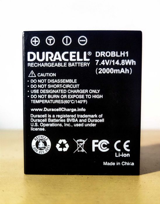 Bateria BLH 1, Duracell, para Olympus