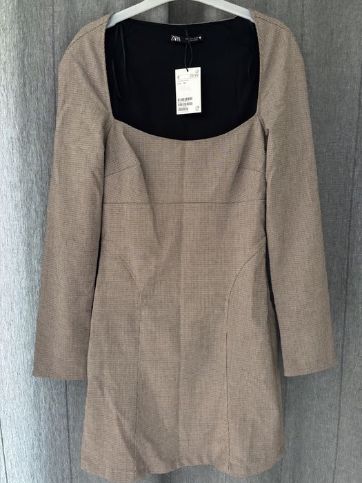 Сукня Zara XS/S 34 Италия ділова тепла плаття строге платье теплое