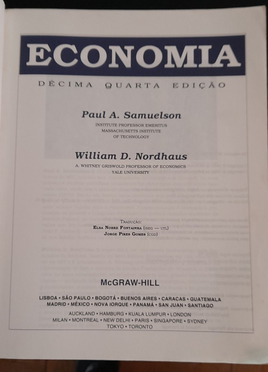 Economia 14º Edição Paul A. Samuelson & William D. Nordhaus