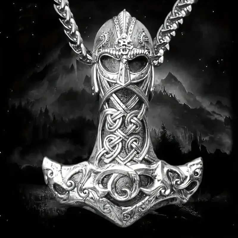 Celtycki Metalowy naszyjnik Młot Thora