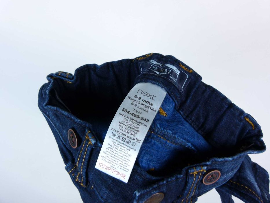 Next spodnie jeans  6-9 msc / 74 cm