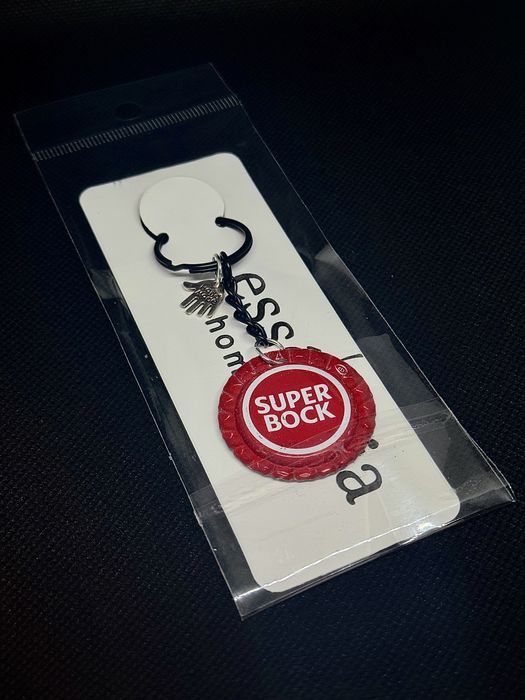 Porta-chaves artesanal Super Bock | presente original e português