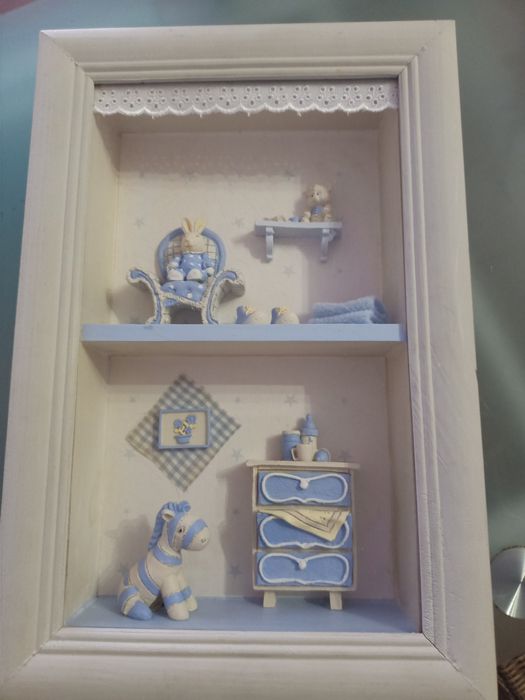 Quadro 3D para quarto de bebé