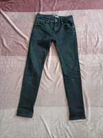 Czarne jeansy/dżinsy slim fit r. 31 XS