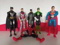 Super bohaterowie Superman, Batman, Spiderman, Latarnik