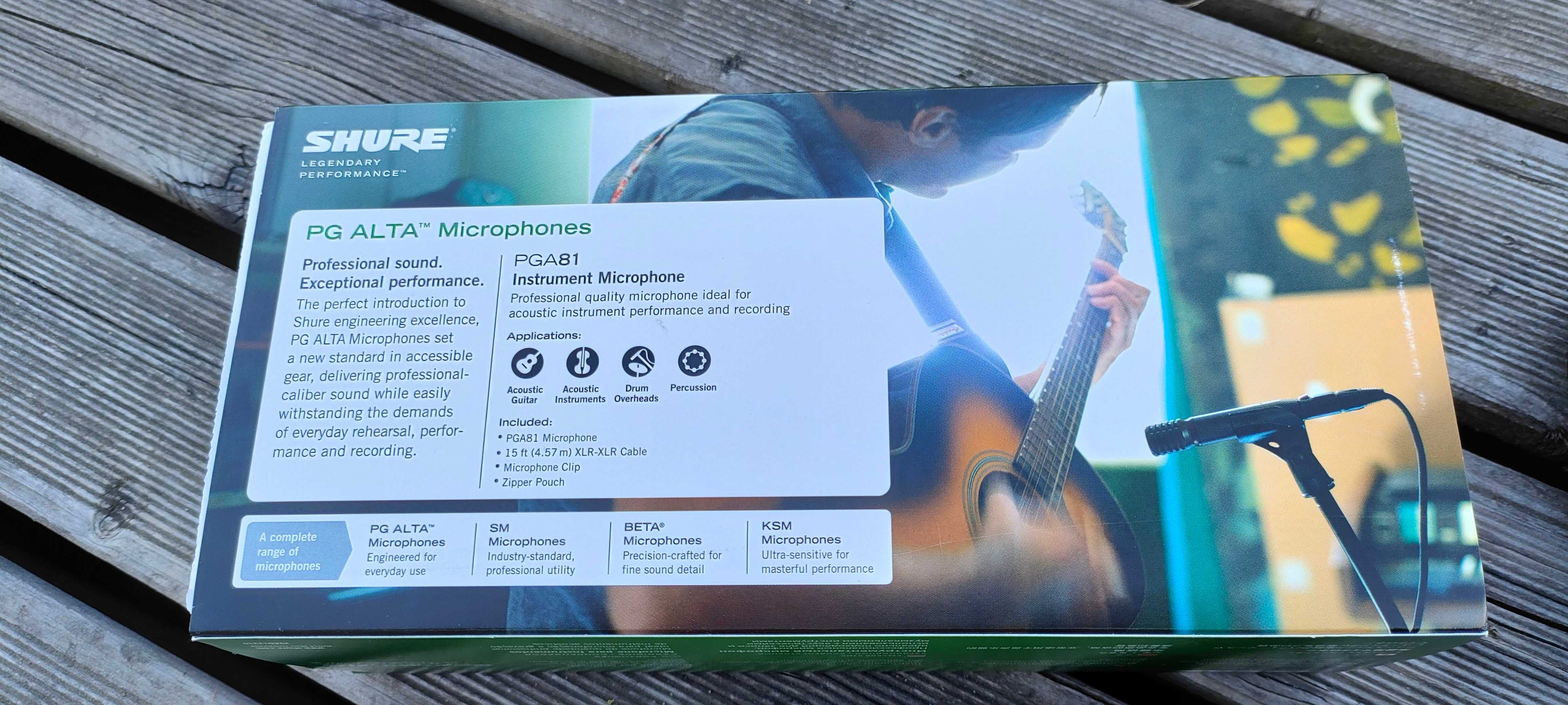 Mikrofon pojemnościowy Shure PGA 81