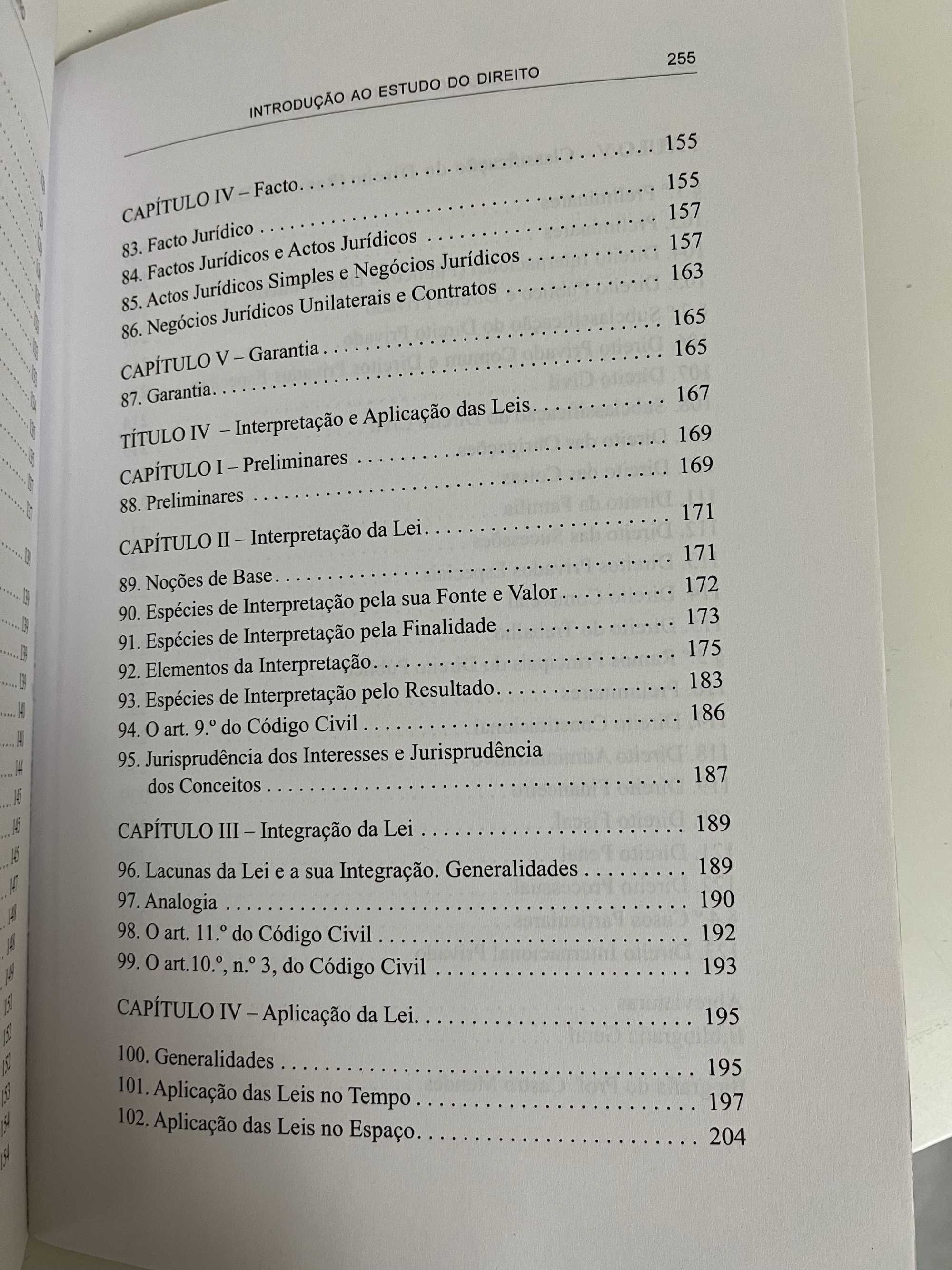 Livro "Introdução ao Estudo do Direito"