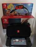 Nintendo Switch V1, zestaw, 2 gry