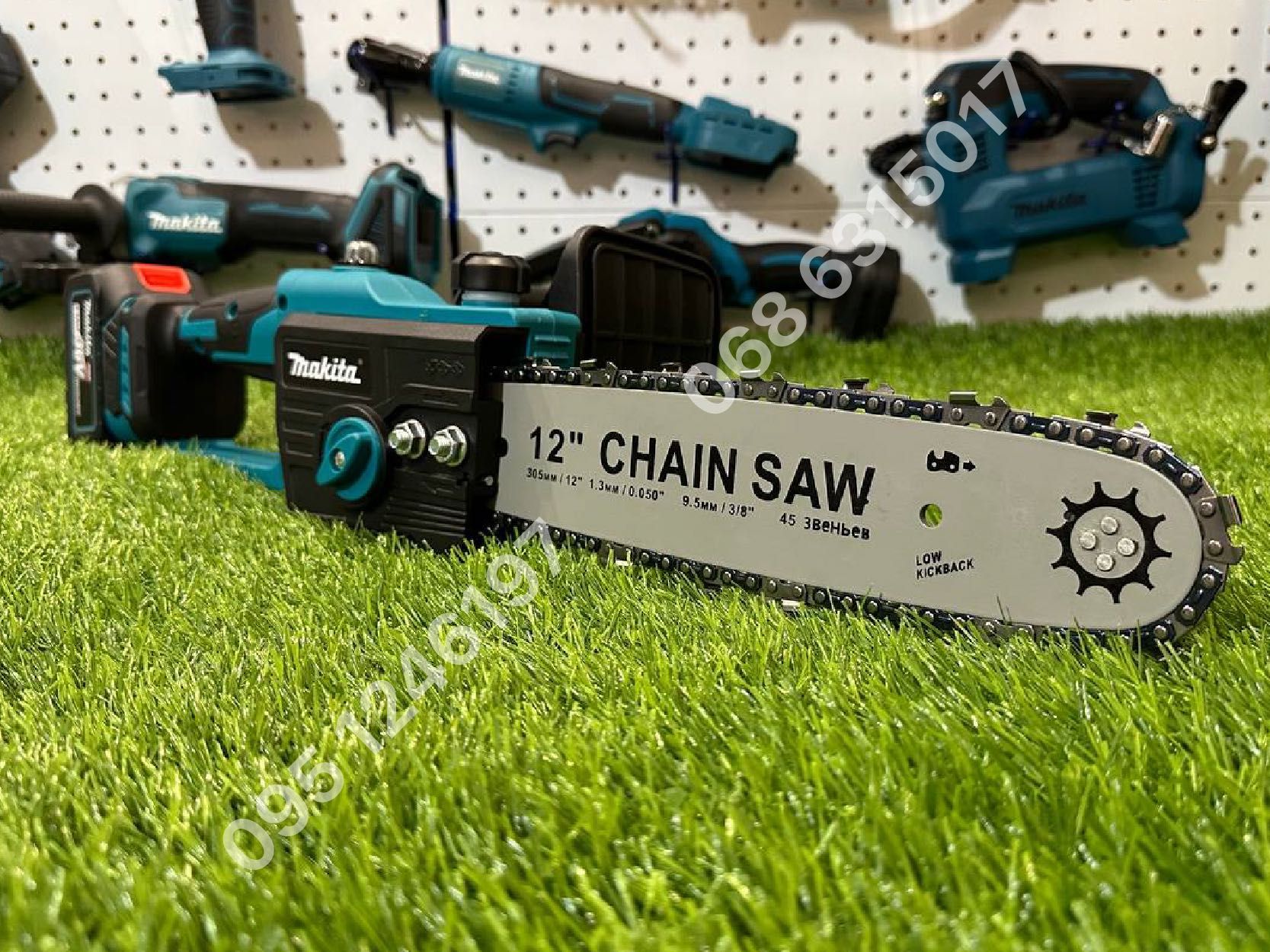 Аккумуляторная цепная пила Makita 30cm шина безщеточная пилка с 2 АКБ