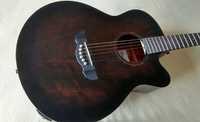 guitarra cordas aço amplificada madeira Mahogany violão eletrico
