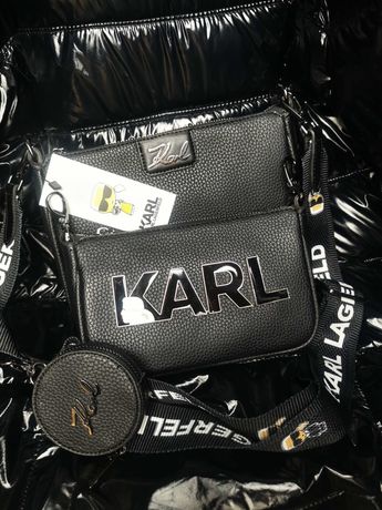 Torba Karl Lagerfeld torebka 3in1 nowość skórzana hit premium