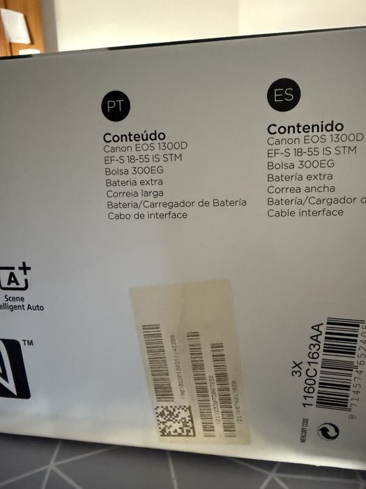 Maquina Canon EOS 1300 D
