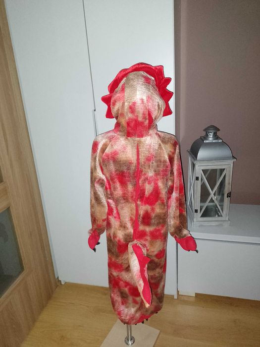 NOWY strój karnawałowy DINOZAURA SMOKA przebranie kostium 122/128 (130