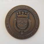 3 medalhas bronze antigas