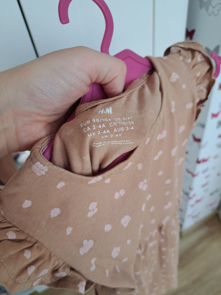 Sukienka letnia h&m 98/104 bawełniana