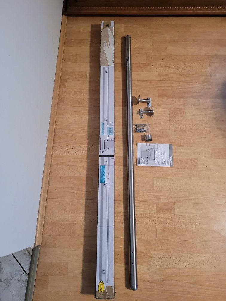 Poręcz schodowa metalowa livarno 155 cm zewnętrzna i wewnętrzna