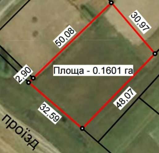 Продаж ділянки 16сот (ОСГ). Фасад 32м. Центр селища. Ліс. Озеро.ID:493