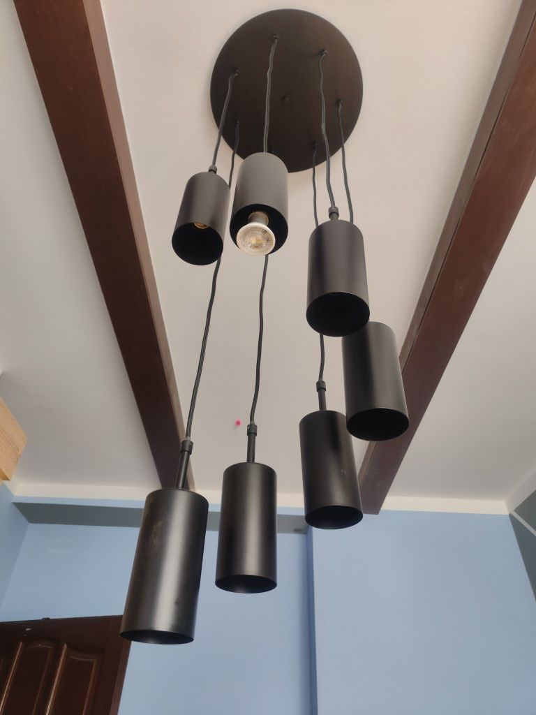 Lampa wisząca matowa 7 punktów