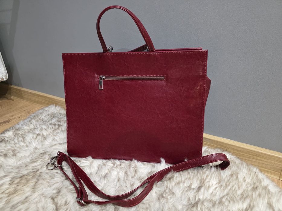 Aktówka damska skóry naturalnej