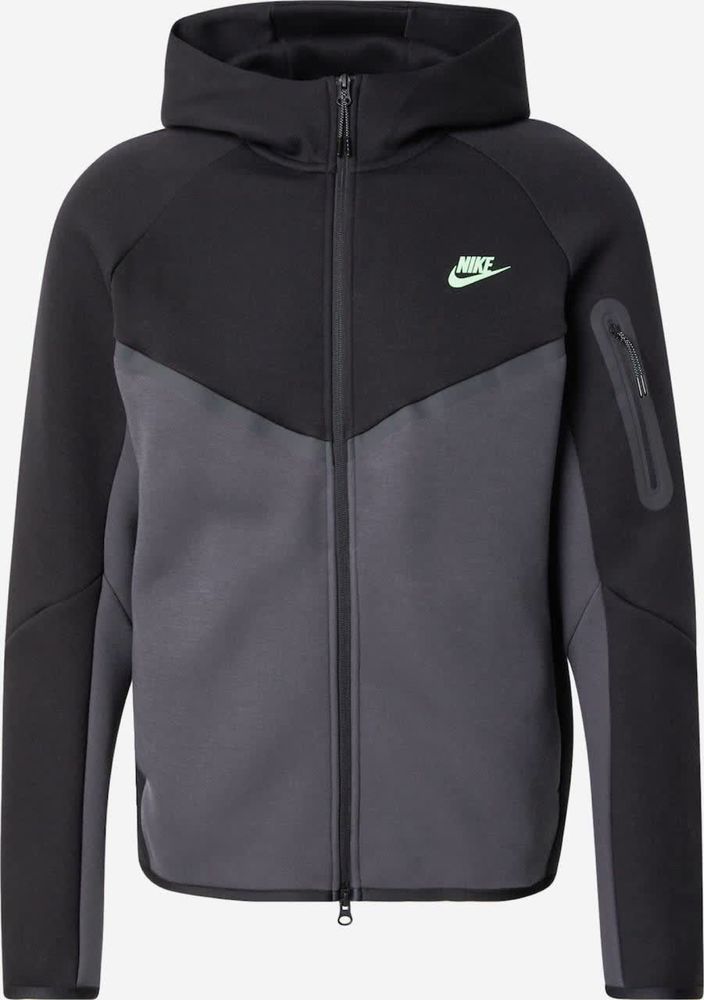 Кофта чоловіча Nike ‘Tech-fleece’ чорно-сіра