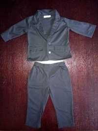 Marynarka + spodnie Czarny rozmiar 80-86 cm -stan bardzo dobry!!