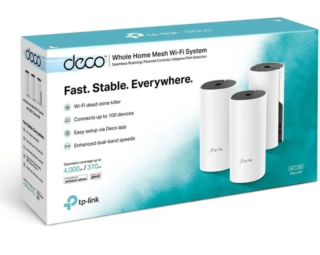 Sistema Mesh TP-LINK Deco M4 (3 Unidades - AC1200 - Dual Band)
