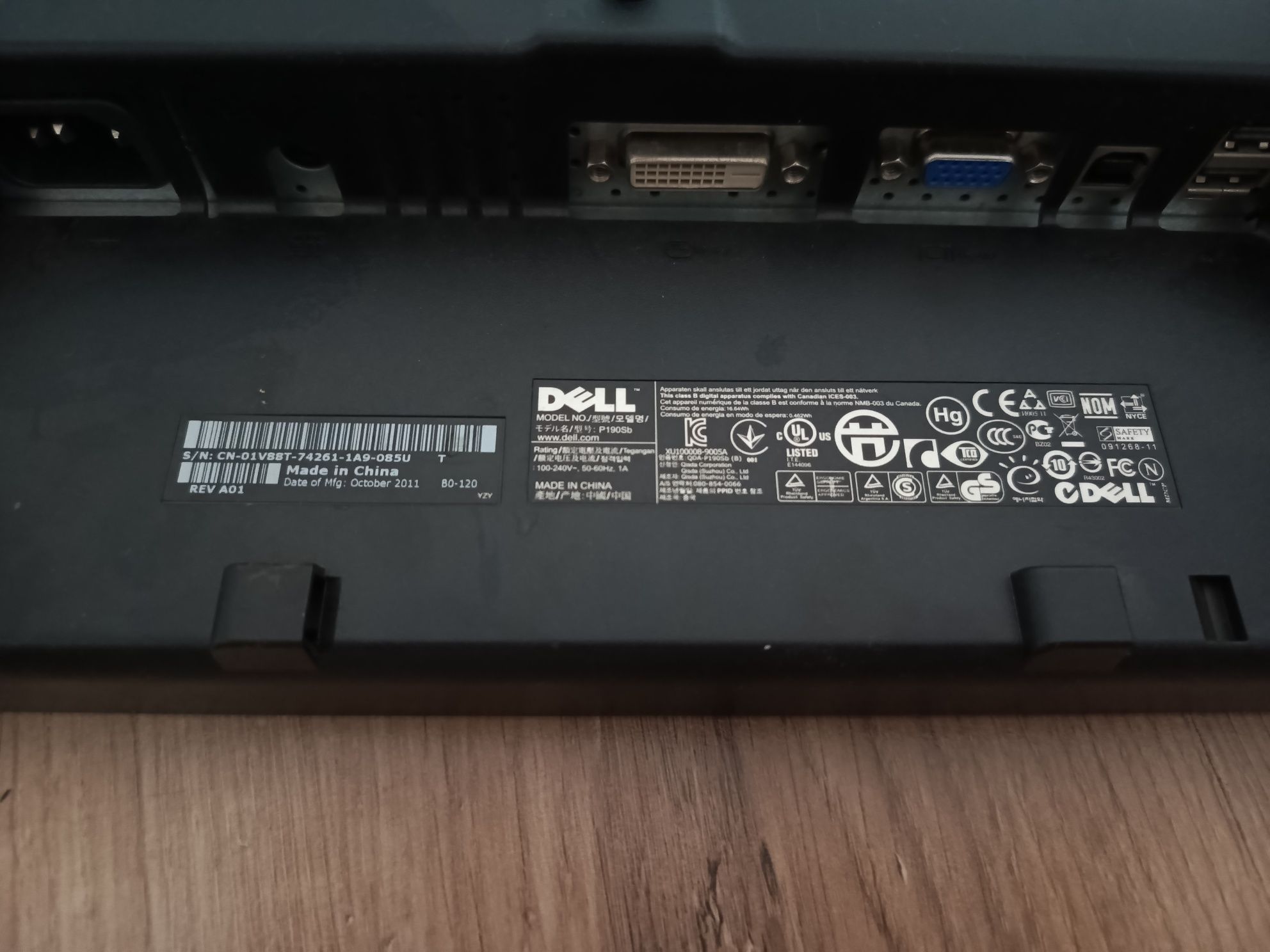 Monitor Dell P190SB 19"
