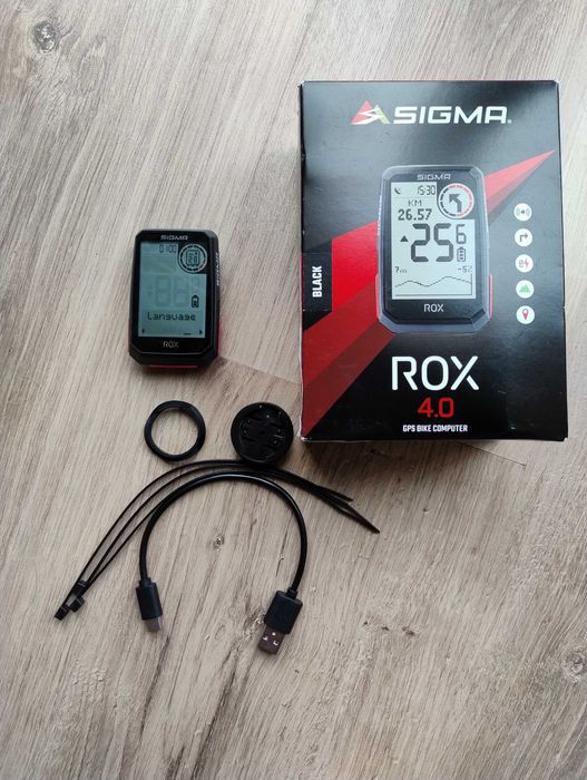 Nawigacja Rowerowa Sigma ROX 4.0 Czarna,GPS,ANT+, e-bike, powystawowy,