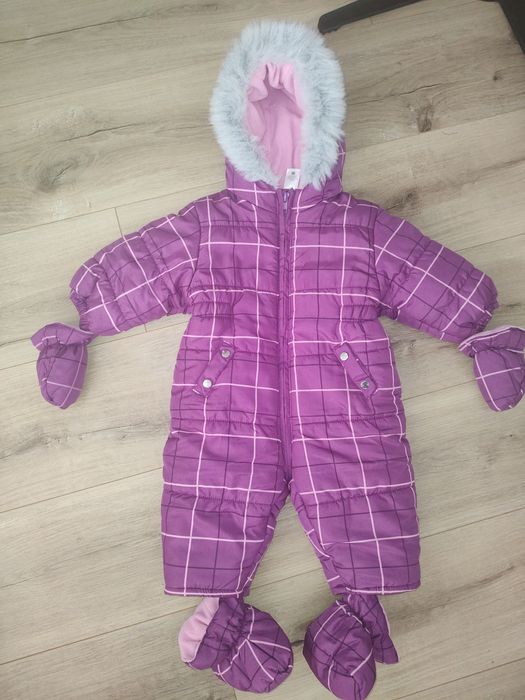 Kombinezon zimowy fioletowy Baby Club rozmiar 68