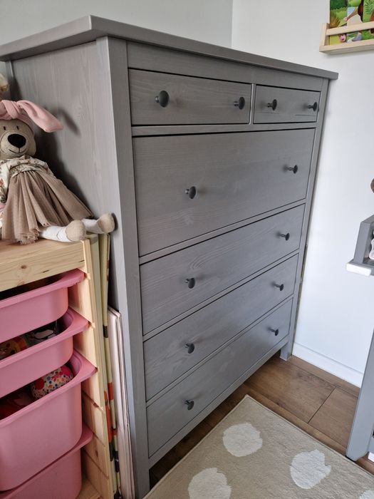 Komoda HEMNES ikea szara