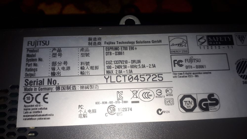 i5 2400 fujitsu e700