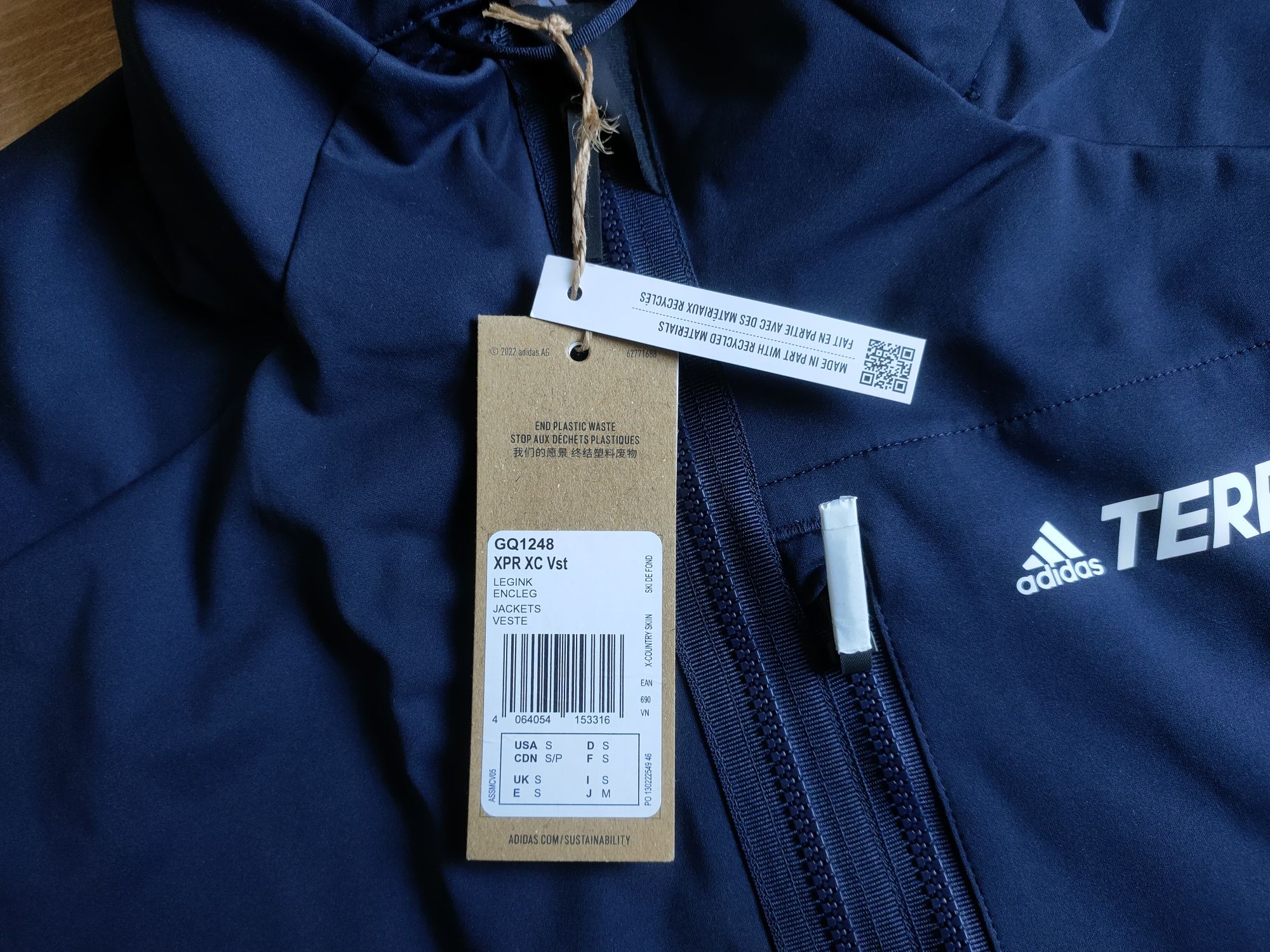 Kamizelka Adidas Terrex męska granatowa r. S