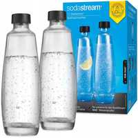 Dwie szklane butelki do saturatora Sodastream Duo