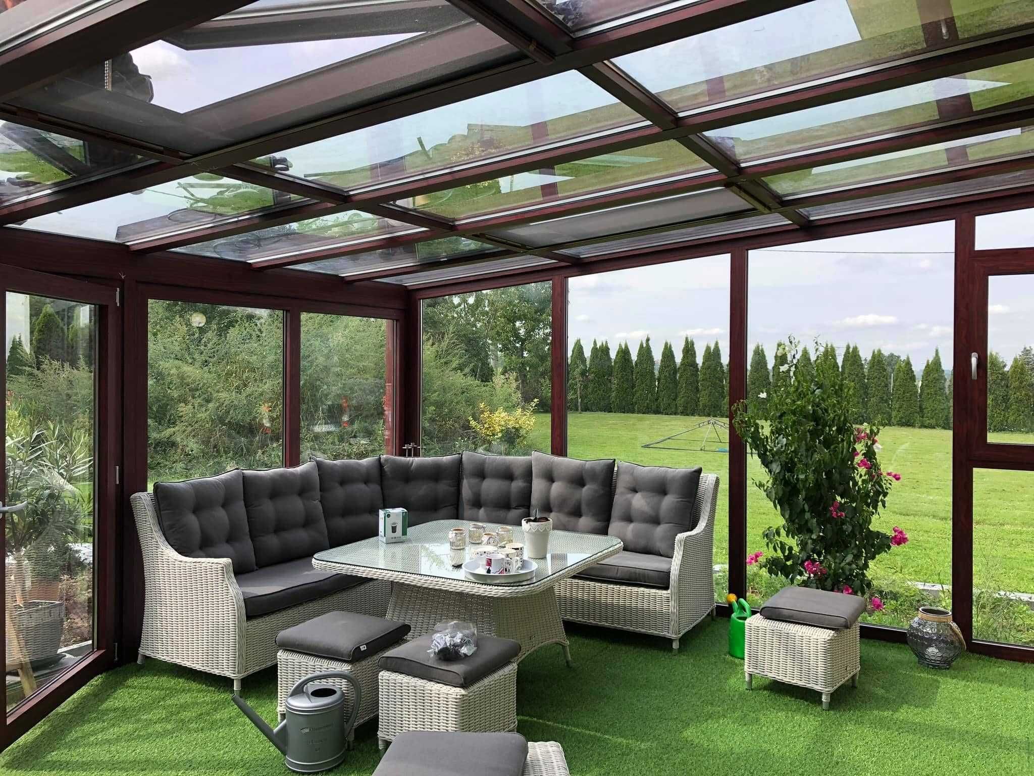 Ogród zimowy patio zadaszenie z aluminium