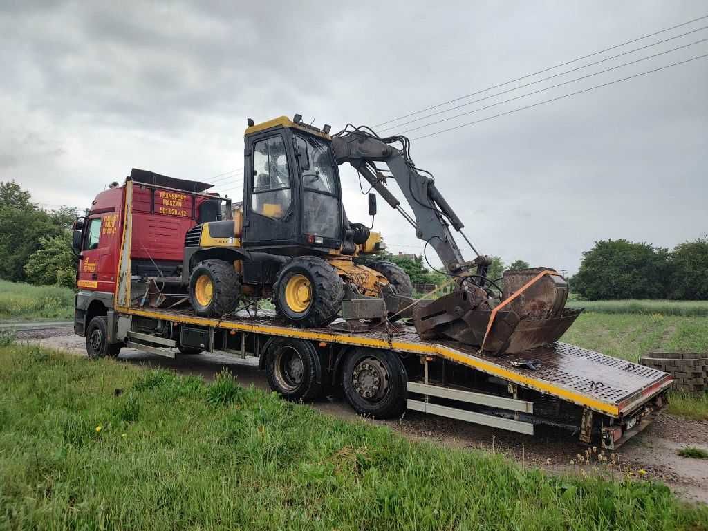 Transport Maszyn Budowlanych, Laweta,Niskopodwoziowa, Podczołgówa