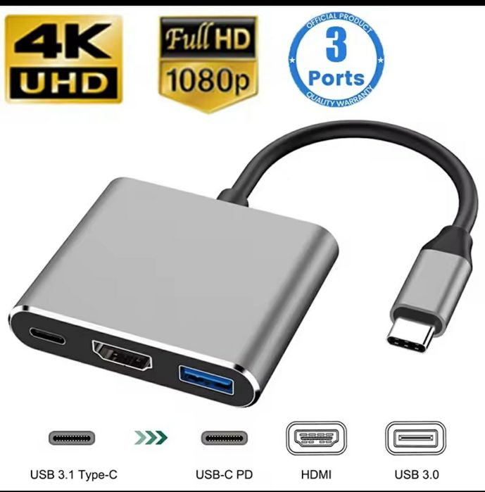 USB хаб, концентратор,usb-c to hdmi