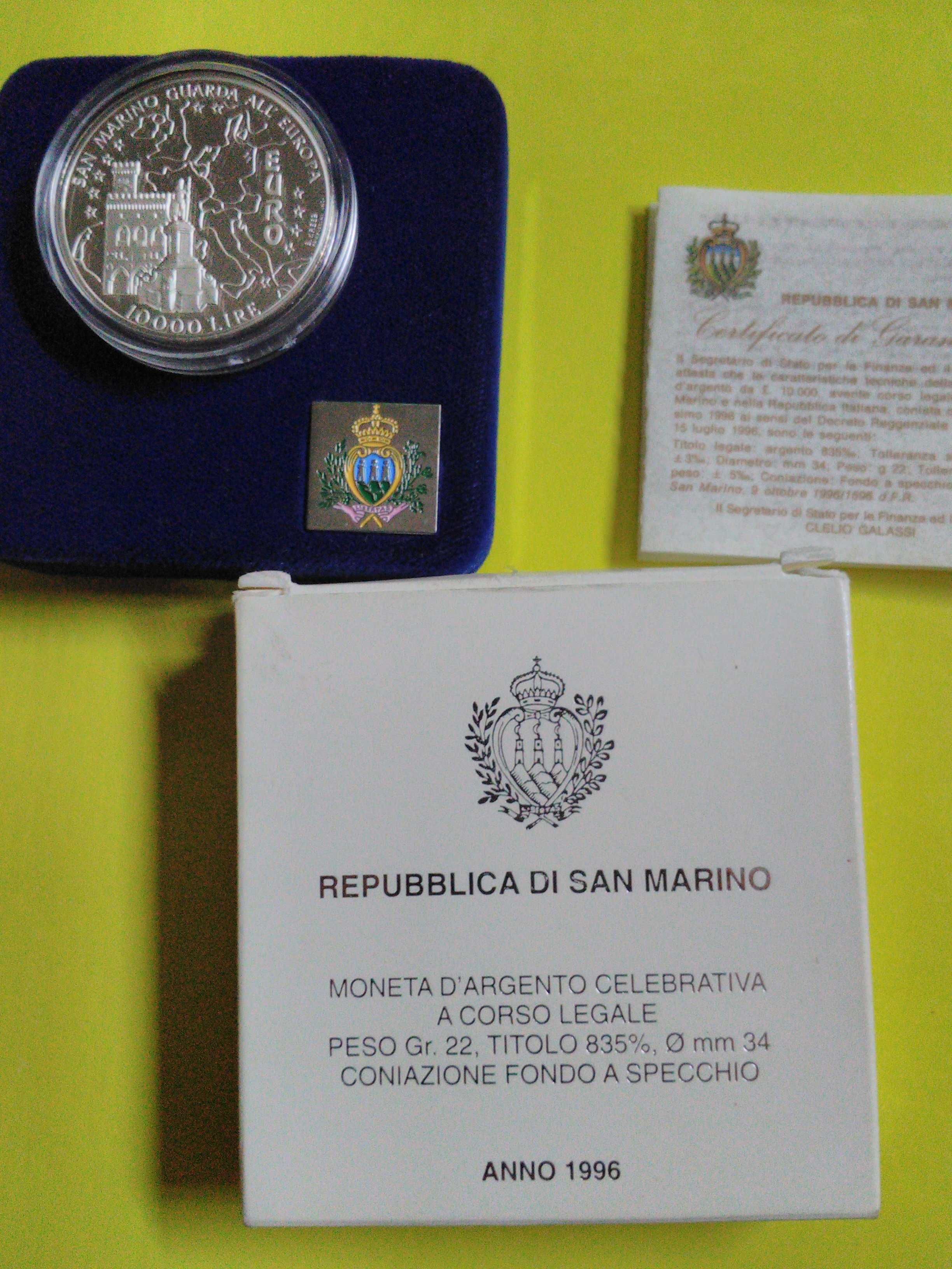 Коллекционные монеты Сан-Марино и Италии. Серебро.