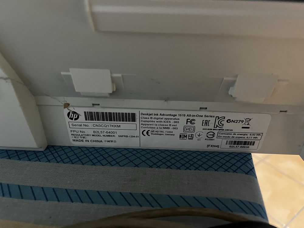 HP Deskjet ink Advantage 1515 PRINT SCAN COPY