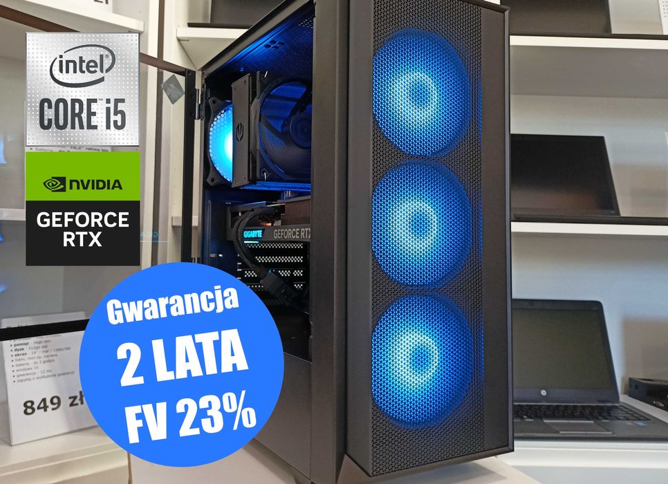 Nowy Komputer Gamingowy Kraków i5 14400f 32GB 2000SSD RTX3050 W11