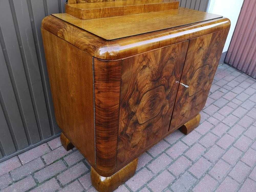 Komoda ART-DECO Orzech-Dąb Zgrabna Stara Antyk Politura Po Renowacji.