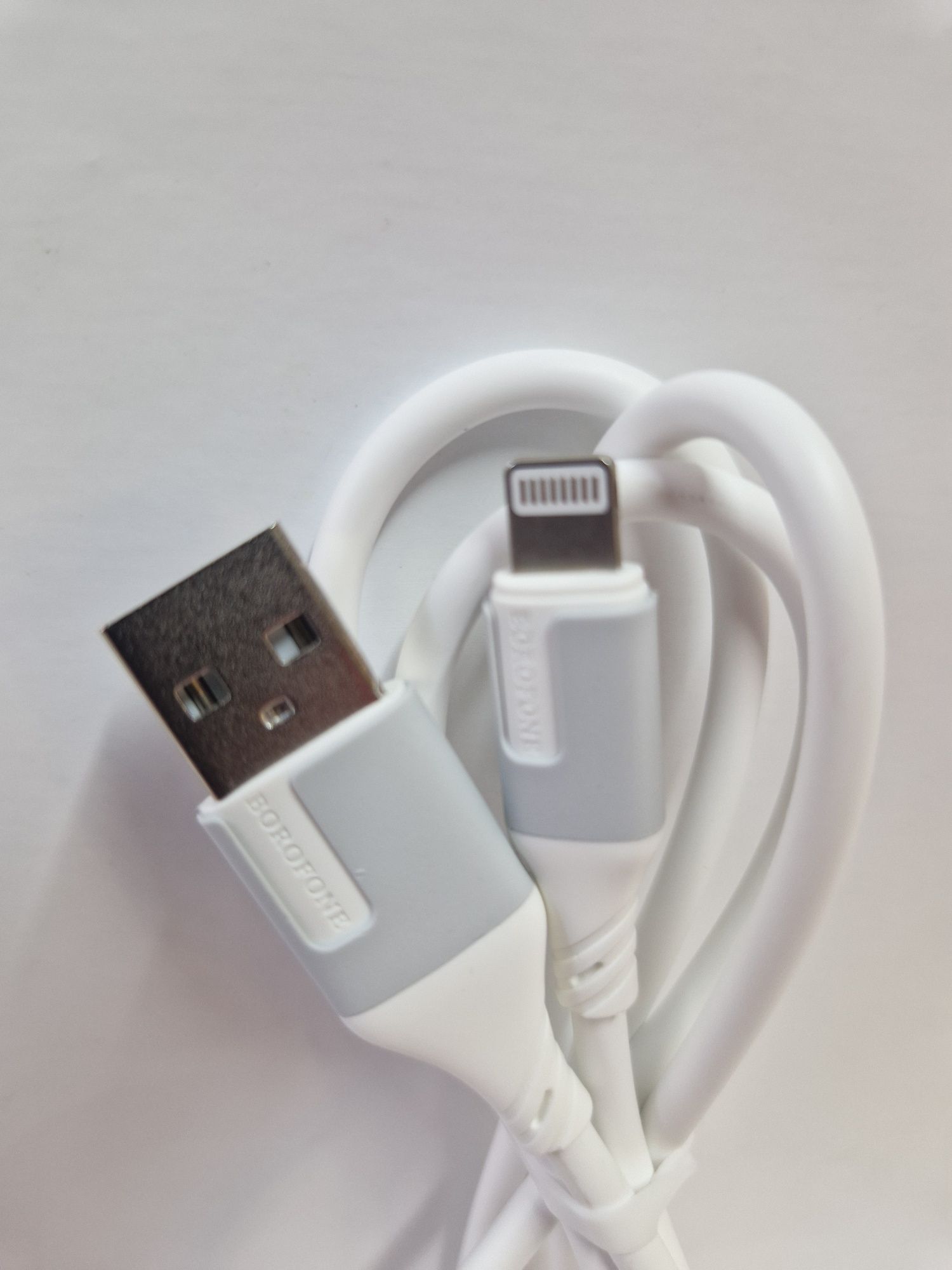 Borofone Kabel BX101 Creator - USB na Lightning - 2,4A 1 metr biały