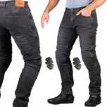 Spodnie motocyklowe jeans HUSAR VEXO szare L (50)