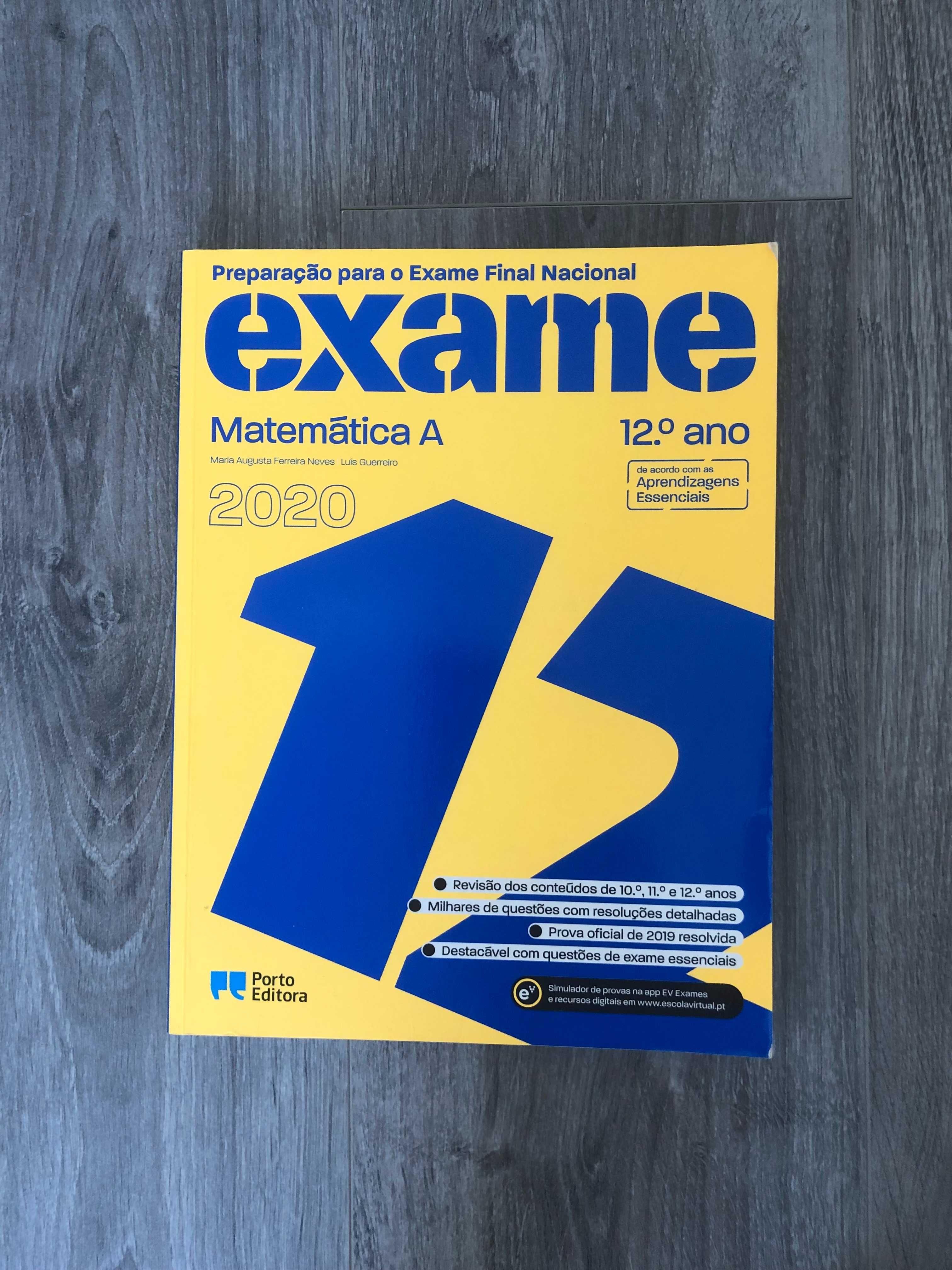 Livro de preparação para exame de matemática A