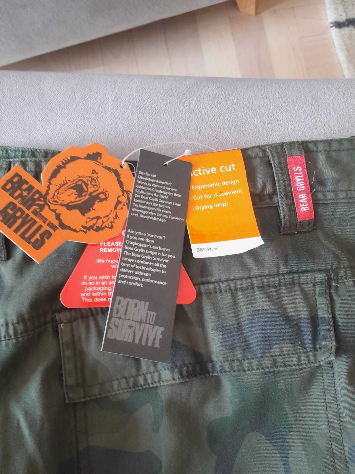 krótkie spodenki Bear Grylls cadet camo 38
