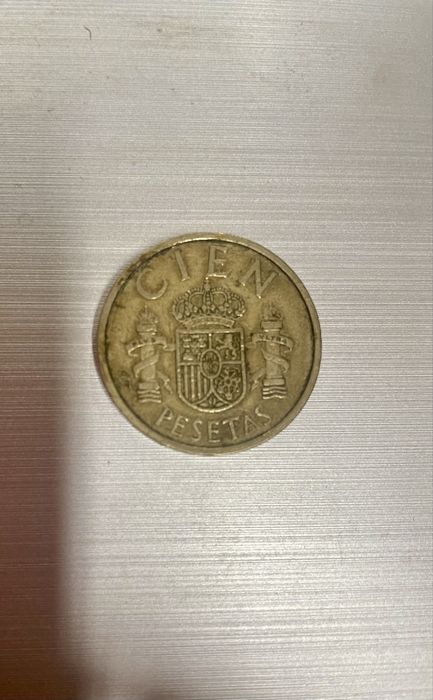 Moeda Cien Pesetas Juan Carlos 1984