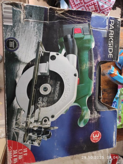 Циркулярная акумуляторна пилка PARKSIDE